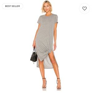 REVOLVE Heather Grey Midi Dress NWT